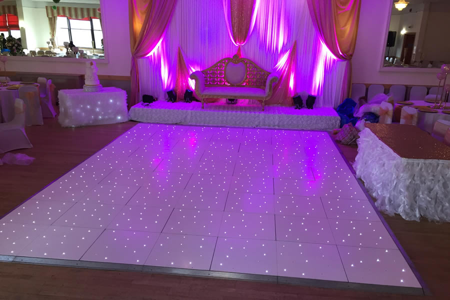 White LED dance floor